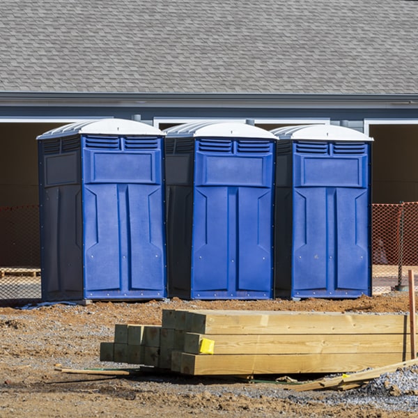 what is the maximum capacity for a single porta potty in Naomi Pennsylvania